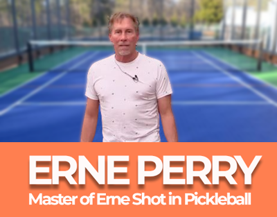 Image of Erne Perry Inventor of Erne shot in Pickleball